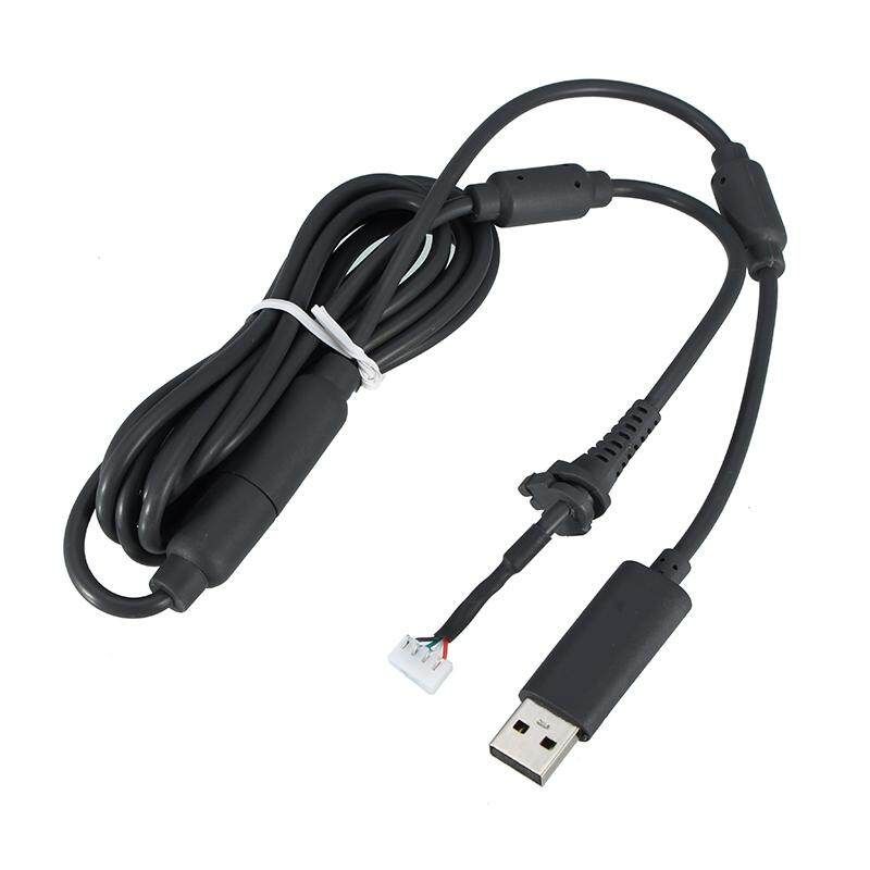 USB Charging Charger Cable Cord For XBox 360 Wireless Game Pad Controller For Wired Controller Replacement Part Black Black