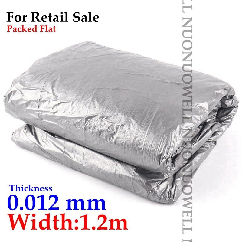 5m~50m 0.12mm Silvery Black Reflective Film Orchard Tee Planting Plastic Mulch Film-Width 1.2m