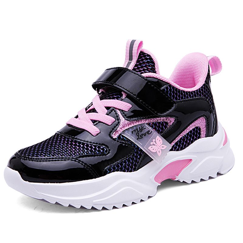 Girls Shoes Fashion Kids Sneaker-Black