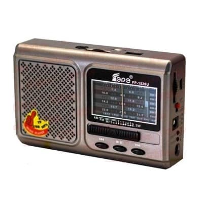 Rechargeable World Band Radio With Usb/micro Sd/ Flashlight - Epe Fp-1526u