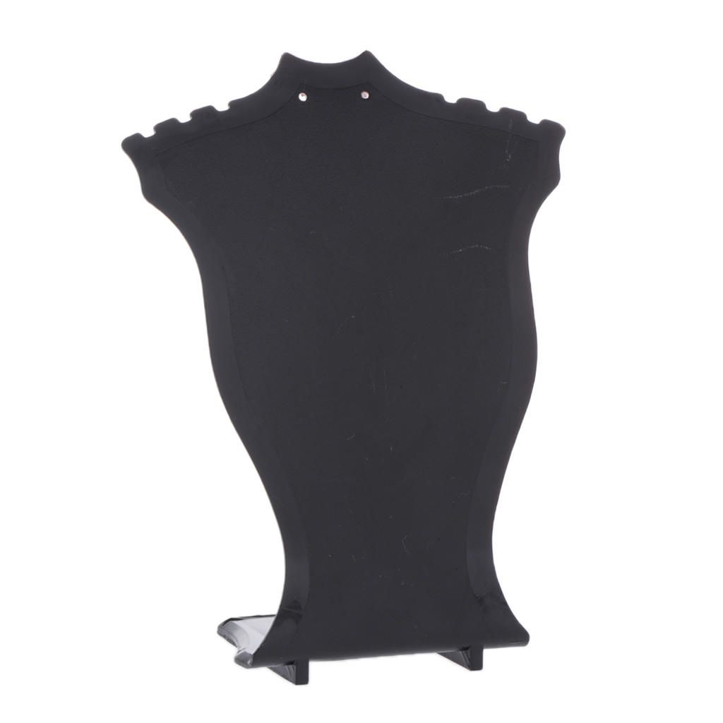 Necklace Bust Display Holder Pendant Collection Stand Showcase Black