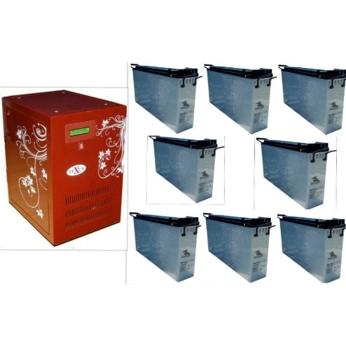 5kva Inverter With 8 American Slim Super Rugged Batteries