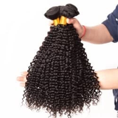 A&s Human Hair Kinky Curls Weave - 20" - 3 Bundles