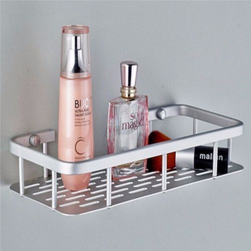 Bathroom Single Layer Toilet Corridor Aluminum Wall Mounted Storage Shelf Rack Hanger