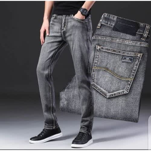 Glassy Stone Grey Jean For Men