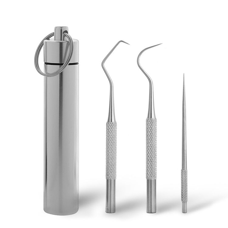 3 Sets 304 Stainless Steel Toothpick