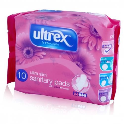 Ultra Slim Sanitary Pads With Wings Packs Of 10 X 48