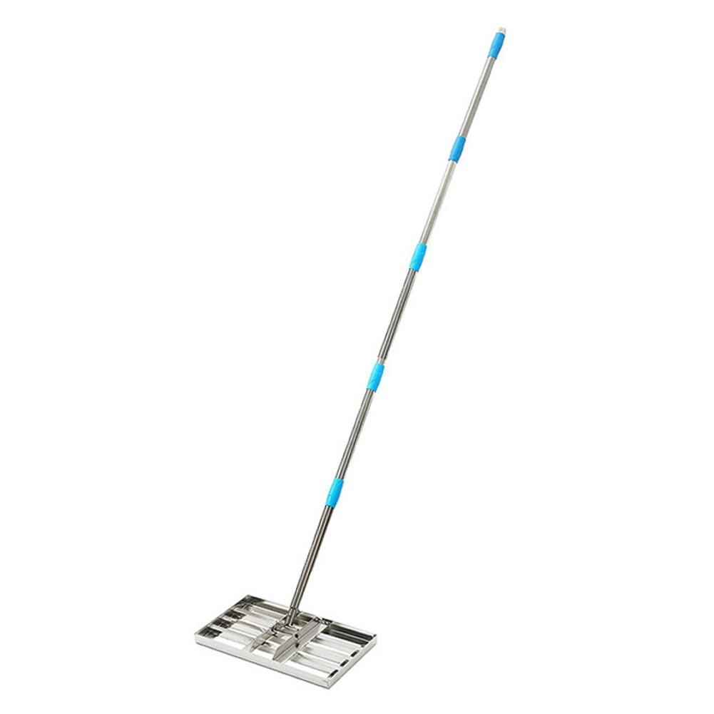 Lawn Leveling Rake Stainless Steel Leveling Tool Length Adjustable Sand Gravel Lawn Leveler for Courtyard Golf-Lawn Leveling
