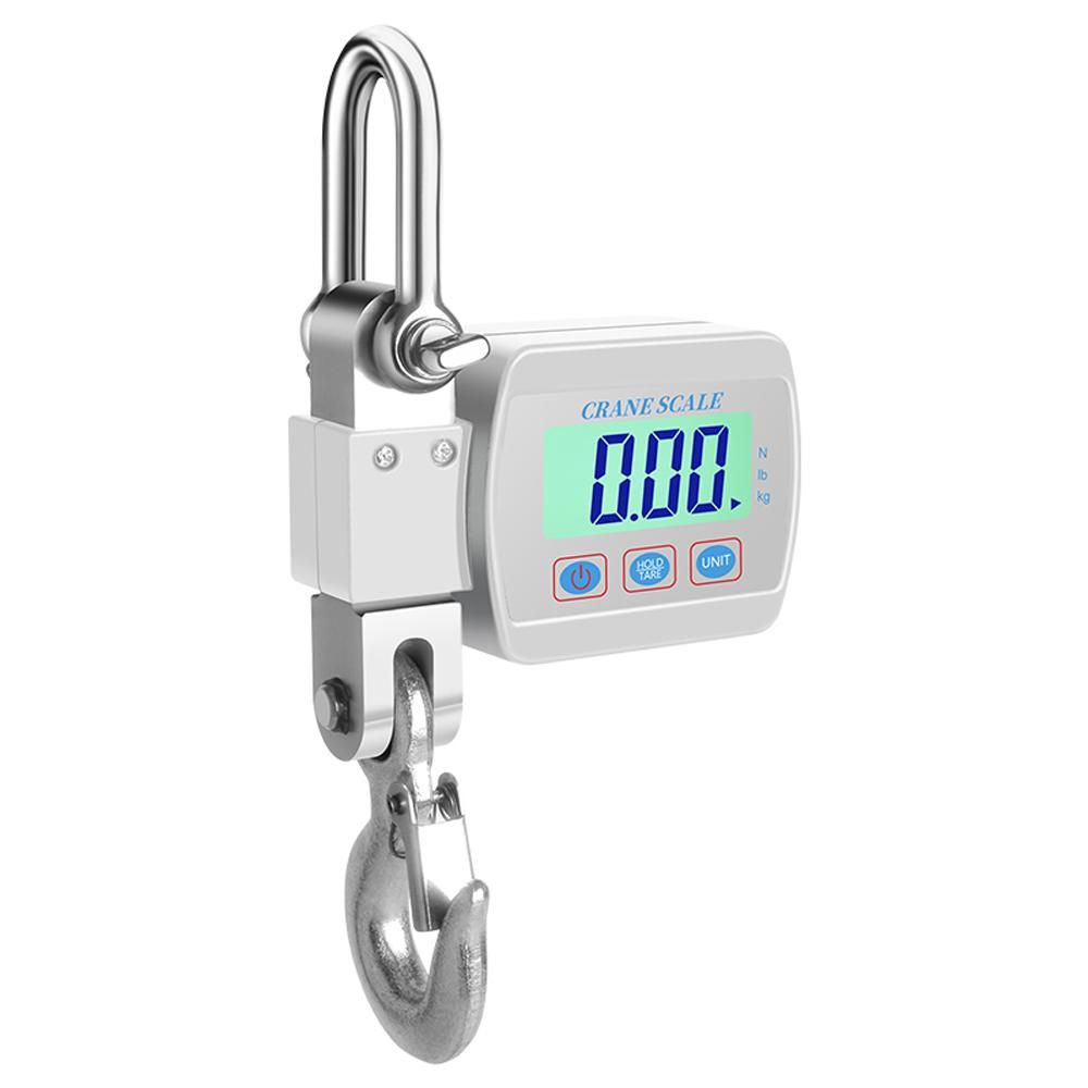 LCD Digital Display Crance Scale 0.05-500kg Portable Industrial Electronic Heavy Duty Weight Hook Crane with Unit Change Function