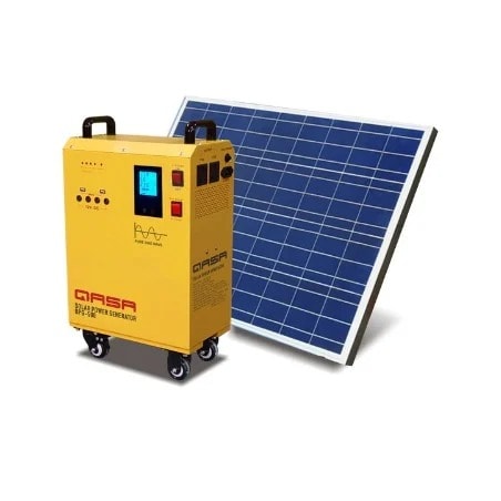 Portable Solar & Electricity Power Inverter Generator + Solar Panel + Battery + Ups