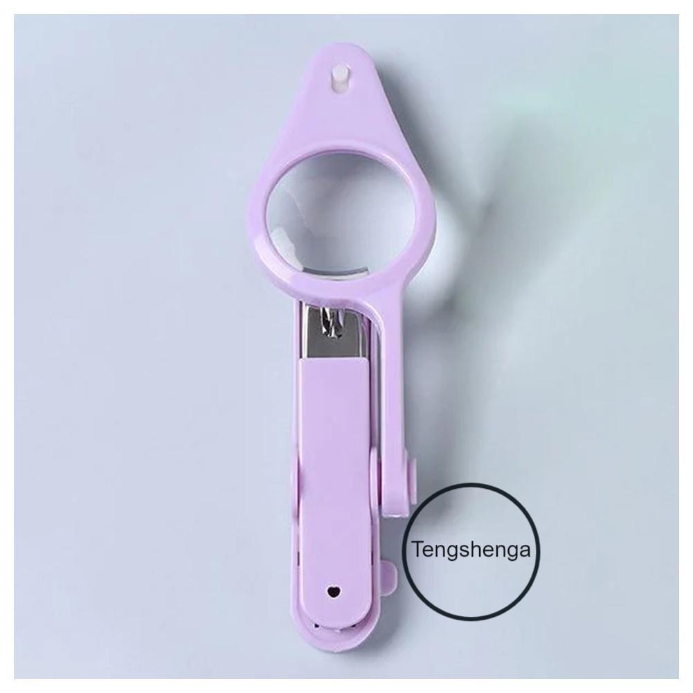 LED Lamp Professional Nail Scissors Magnifying Glass Nail