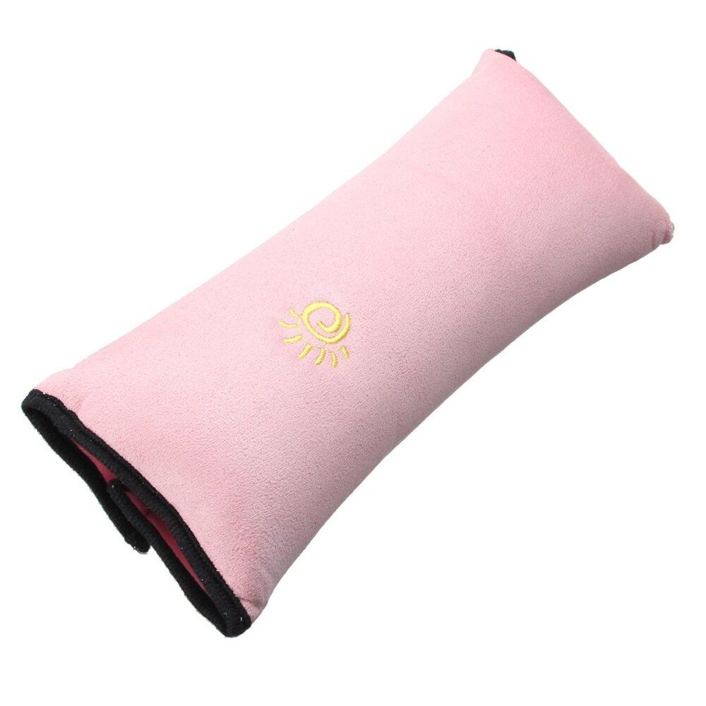 Car Belts Strap Cover Pillow Shoulder Safety Harness Protection Seats Pink (pink)