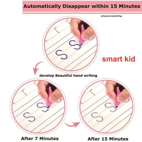 Kids Reusable Learning Practice Copy Book For Preschool - 8pcs