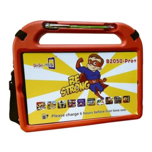 B2050 Pro Plus Kids Tablet - 10" - 256GB ROM - 6GB RAM - Dual Sim - 10000mAh - Red