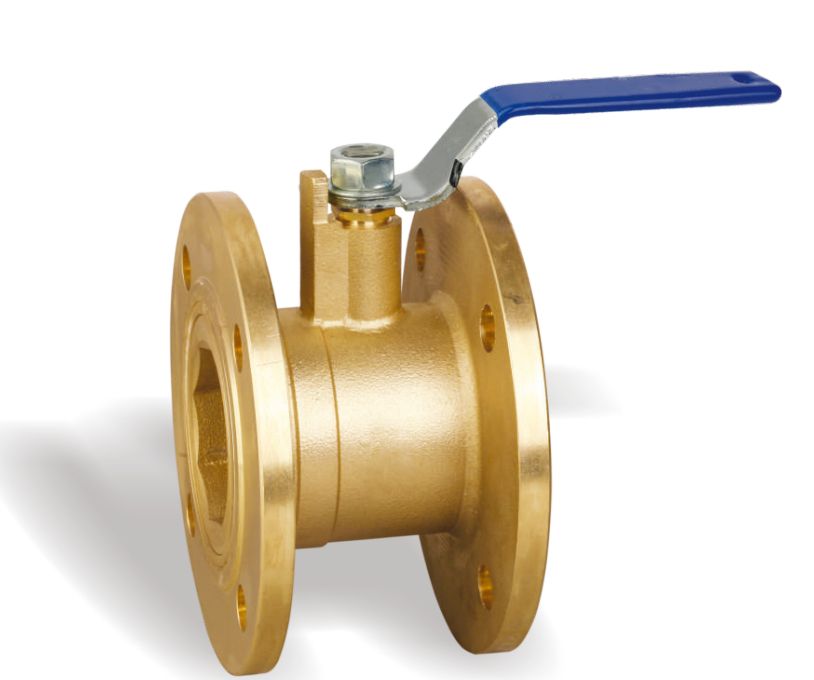 Brass flanged type ball valve