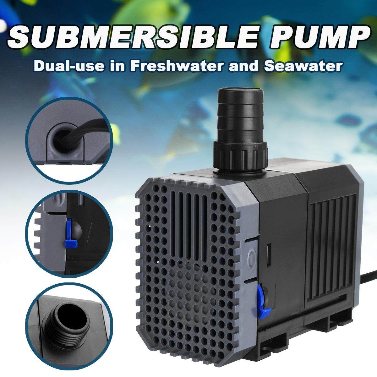 400 GPH Submersible Pump Circulation Pump Fish Tank Aquarium Adjustable CHJ-1500