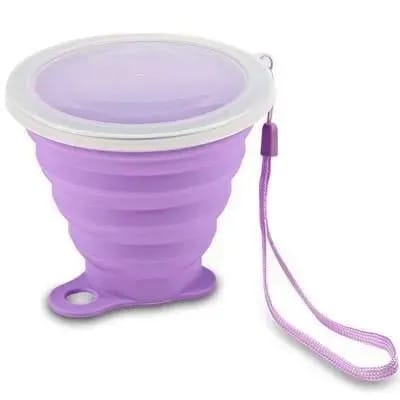 Collapsible Travel Cup - Foldable Cup - 270ml - Purple