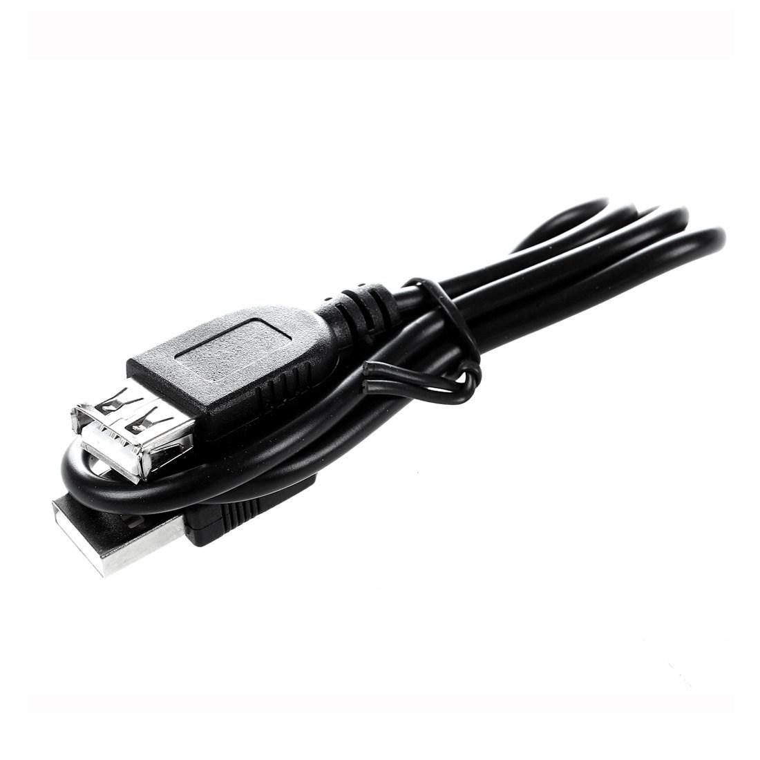 Black 0.6m USB Male to A Female Extender Data Adapter