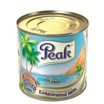 Peak Full Cream Evaporated Milk - 160g - Pack Of 12