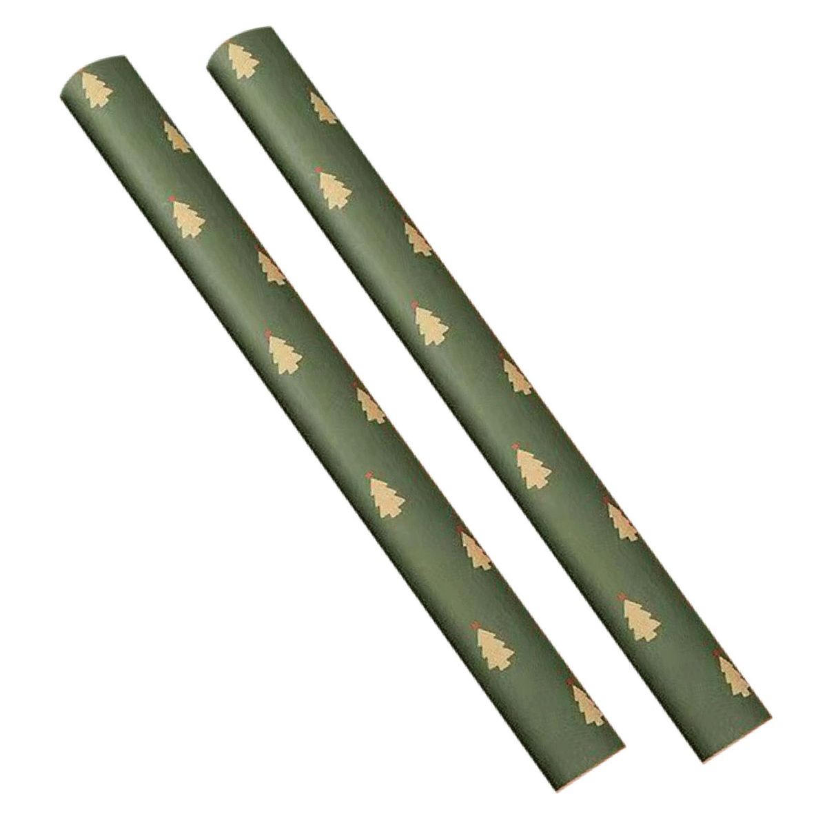 Festive Christmas Gift Wrap 2-pack Festive Xmas Wrapping for Gift Dark Green