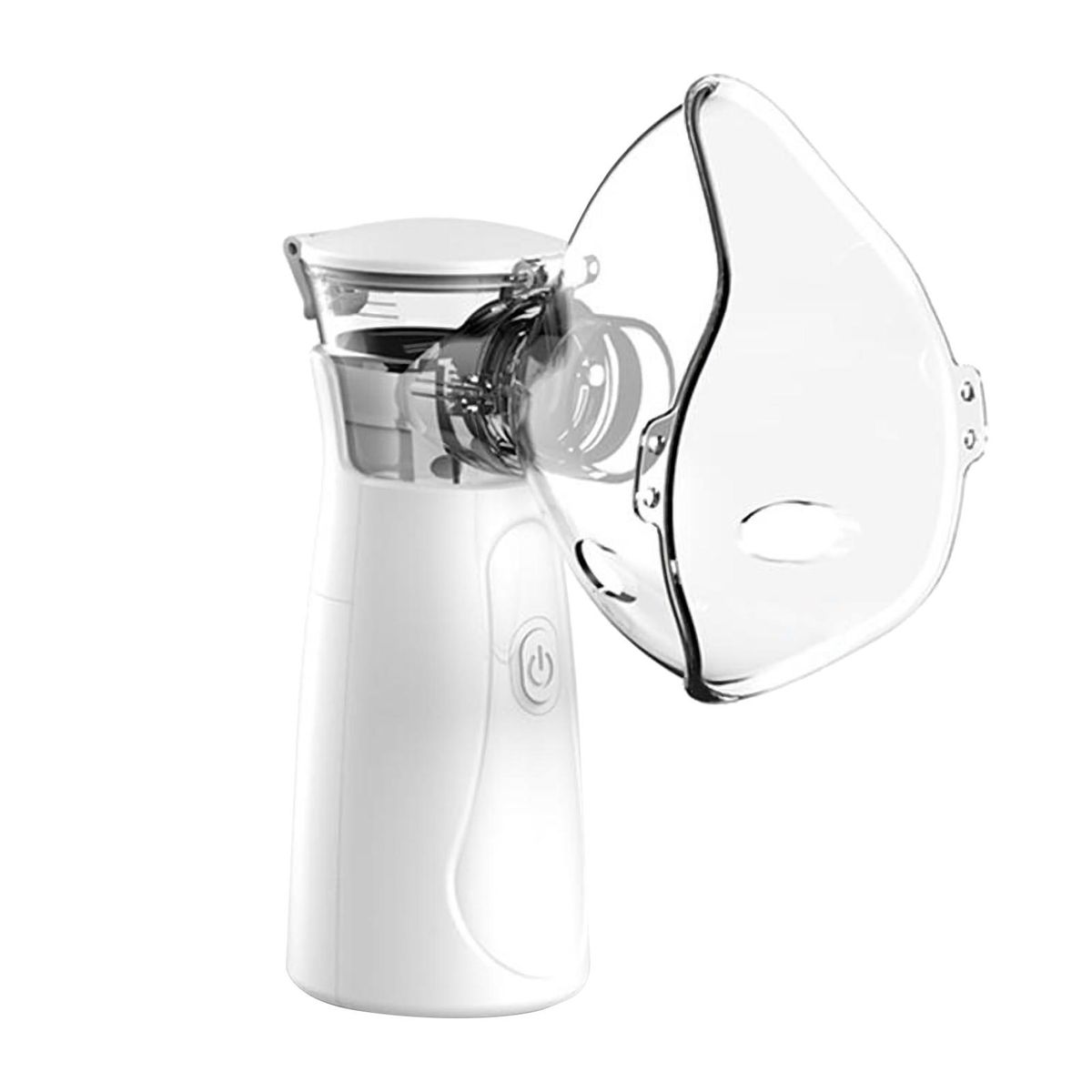 Mini Ultrasonic Nebulizer Household Handheld Mist Sprayer 10ml Capacity Atomizer Liquid Dispenser with Replaceable Mouthpiece Face Mask for Adult and Kid