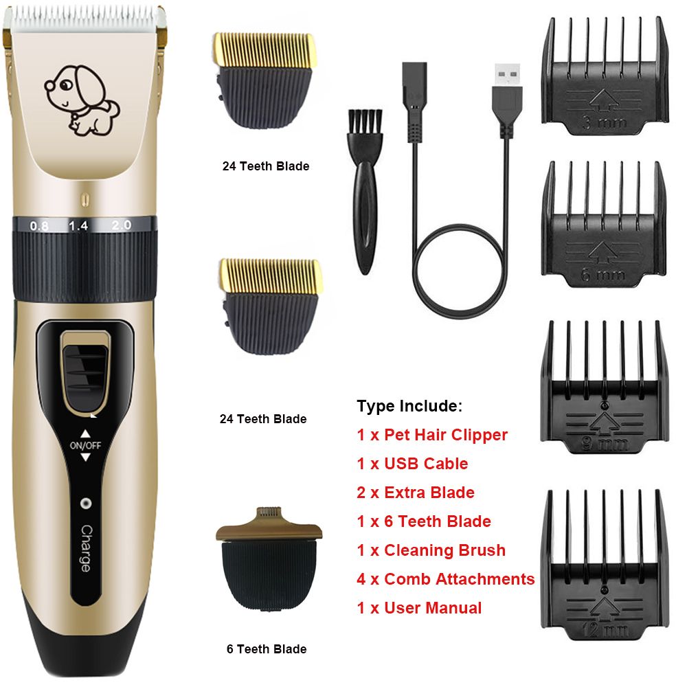 Electrical Pet Clipper Professional Grooming Kit Rechargeable Pet Dog Cat  Hair Trimmer  Set