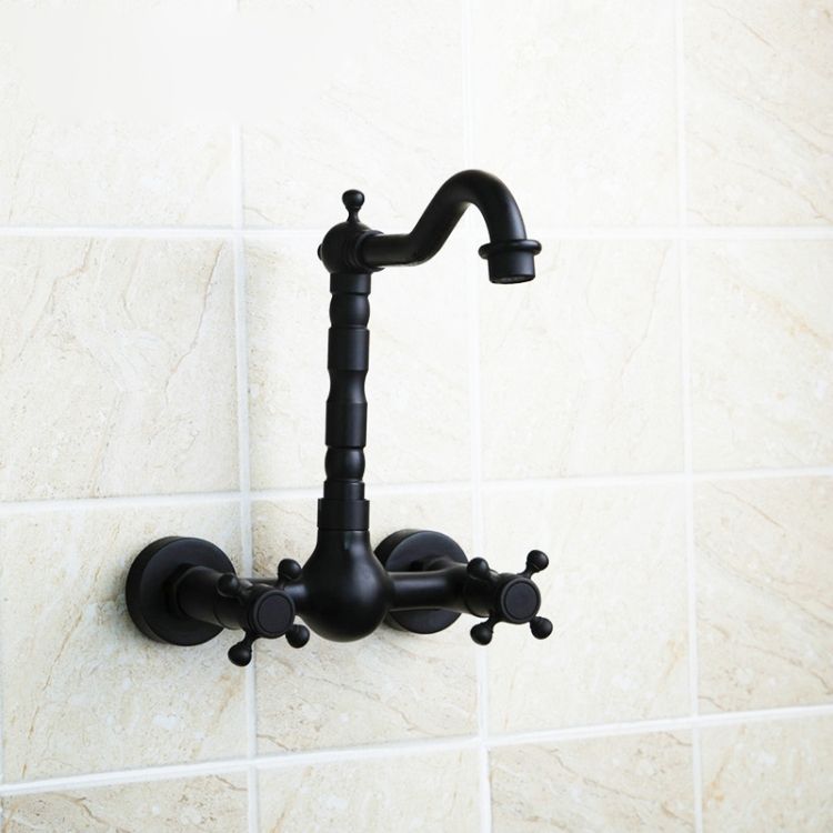 Cold Hot Water Ancient Wall Faucet(