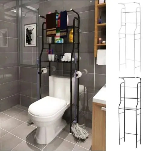 3 Tier Shelf Over Toilet And Washing Machine Multi-function Rack/organizer