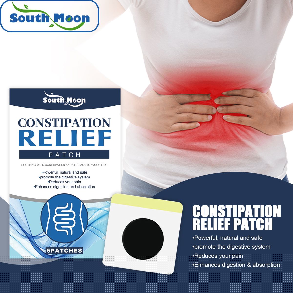 Constipation Relief Patch Promote Digestion Herbal Relief