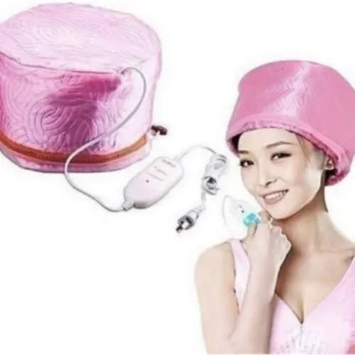 Electric Hair Steaming Cap - Pink