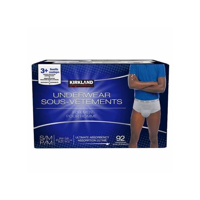 Adult Underwear/ Diapers For Men Small/medium - 92Count