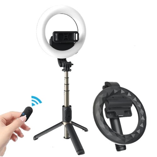 Tripod Stand Ring Light + Bluetooth Remote