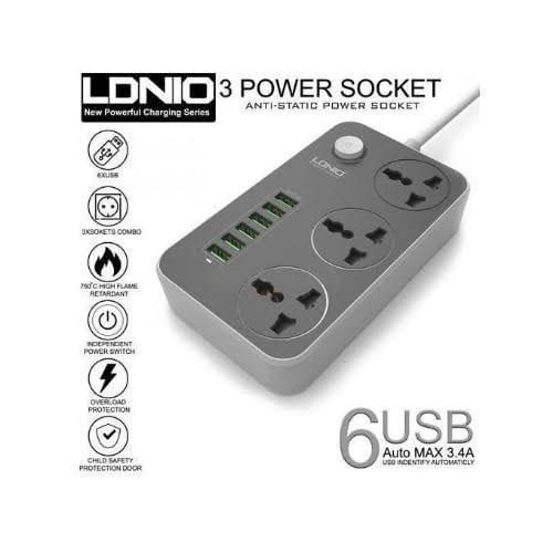 Anti Static Power Extension With Usb Input Socket