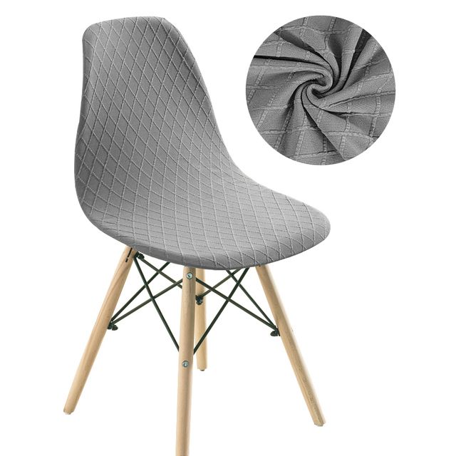 2pcs Oval Lounge Armless Chair Seat Cover