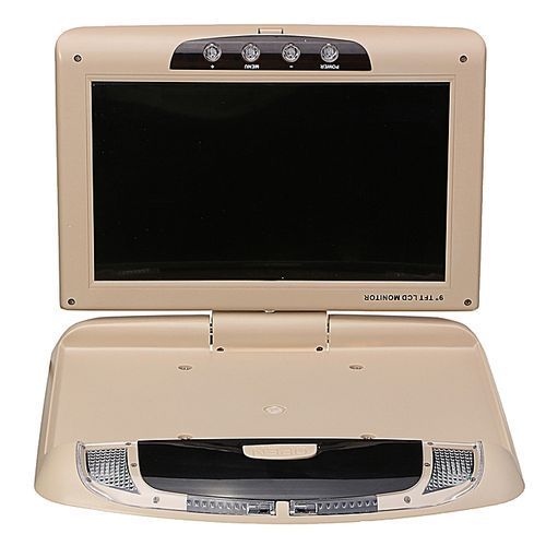 9'' Screen Flip Down Roof Mount Monitor Overhead TFT LCD Car DVD HDMI Player 12V