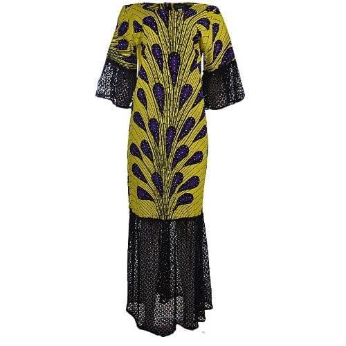 Long Kaftan Dress - Multicolour