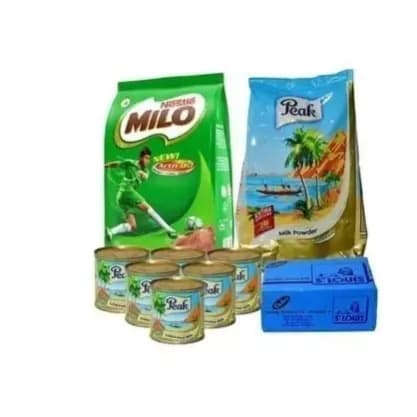 Provision Bundle - Milo /Sugar/ Peak Milk Refill & Peak Evaporated Tin Milk