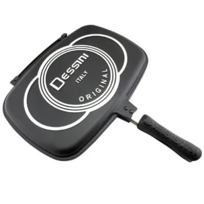 Aluminum Two-sided Double Grill Non-stick Pressure Pan
