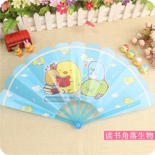 Mini Travel Fan Fan Portable Mini Handheld Hand Pocket Corner Cute PP Fan 1PC Portable Folding Creature