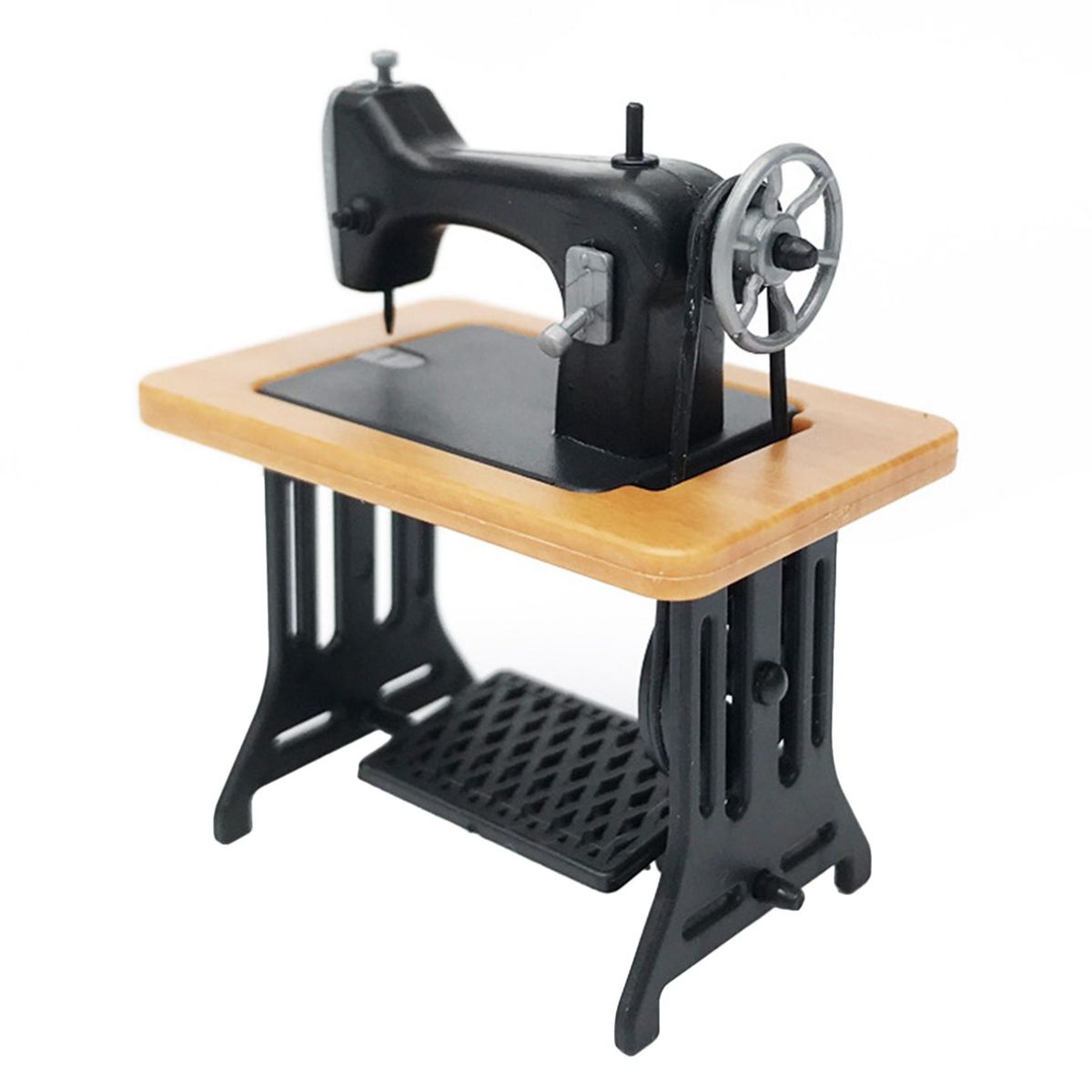 1/24 Doll House Miniature Furniture Sewing Machine Kids Dollhouse Decor Accessories for Dolls House Toys Yellow