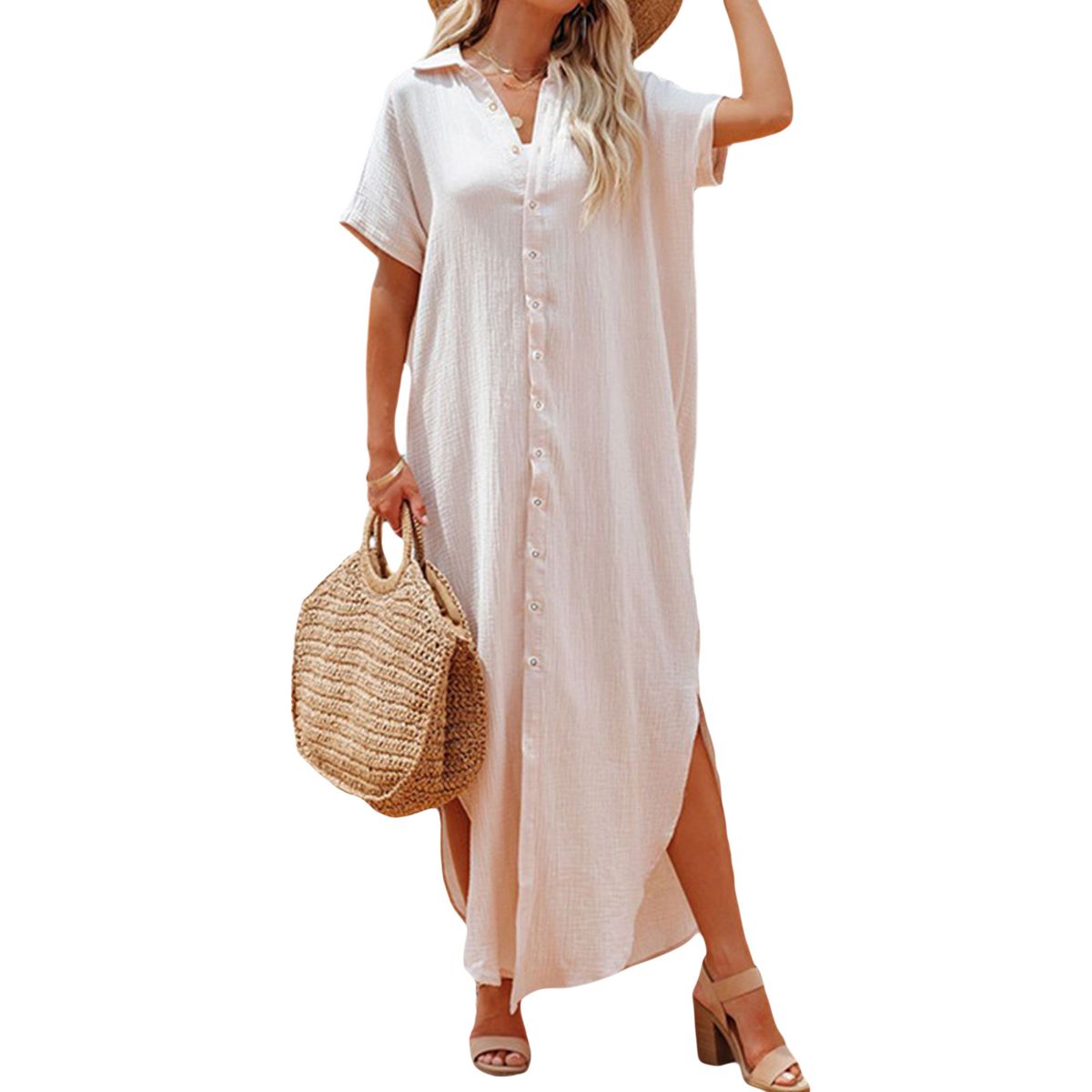 Women S Swimsuit Coverup On Down Shirt Dresses Bikini Cover