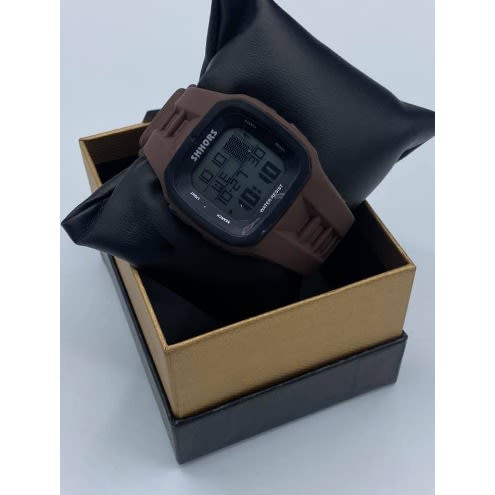 Digital Led Mens Rubber Strap Wrist Watch