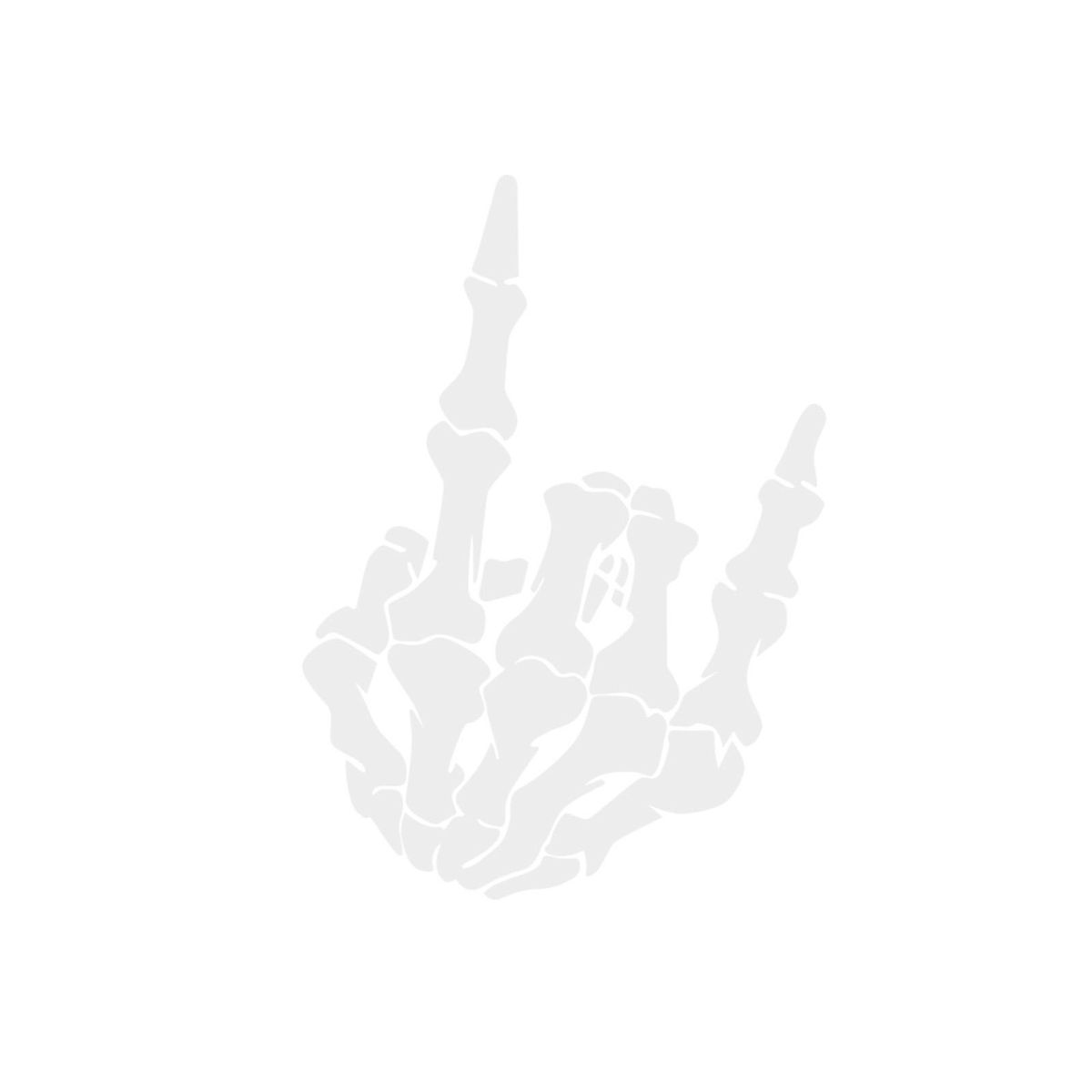 2 PCS Waterproof Skeleton Hand Sticker Vinyl Decal Window Bumper Sticker for Car Hood, Window, Truck, SUV