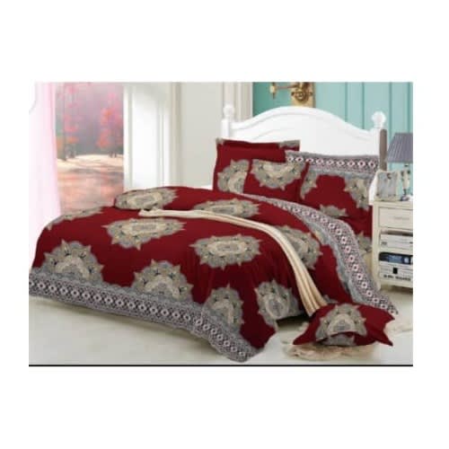 Multicolor Bedsheet With Pillowcases