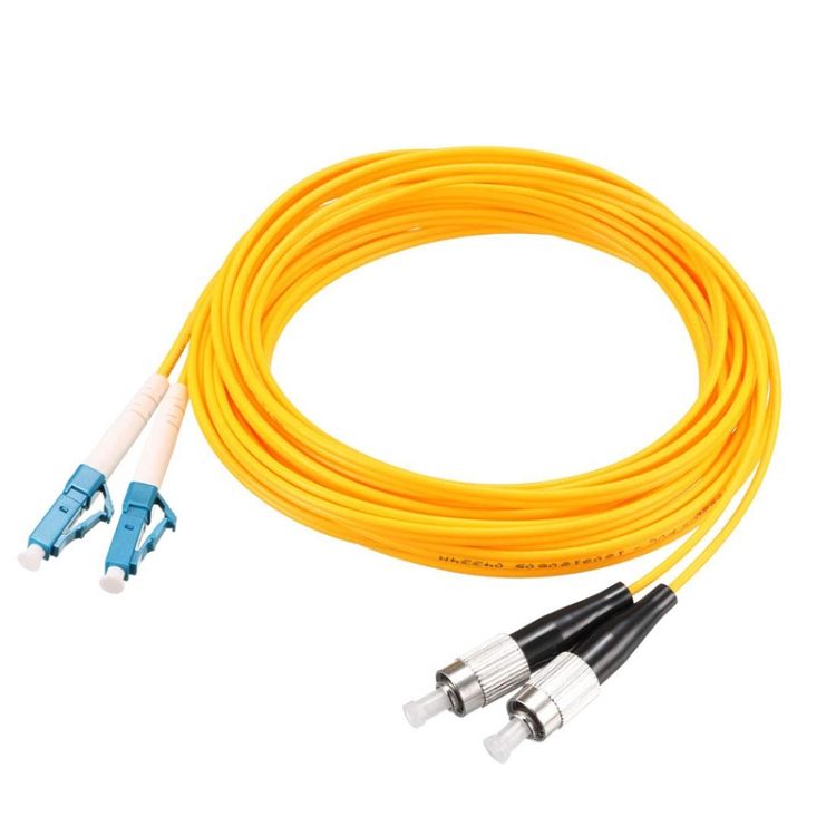 LC-FC 3m Dual-Core Single Mode Fiber Optic Jumper