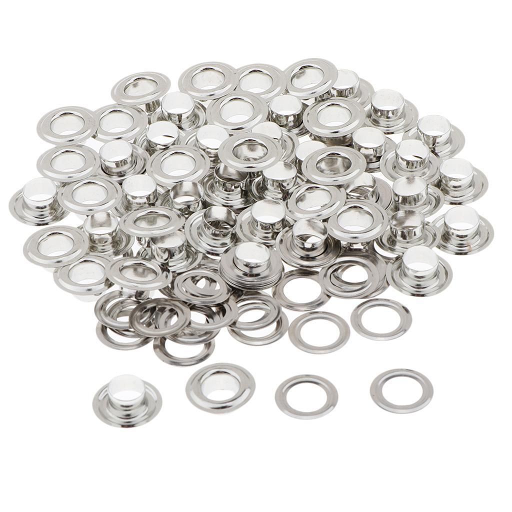Metal Grommets Eyelet With Washers DIY Hand Craft Accessories 50 Sets