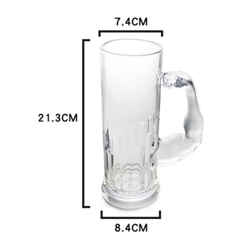 Beer Mug With Convenient Handle, Creative Glass Personalised Family Gatherings Tool