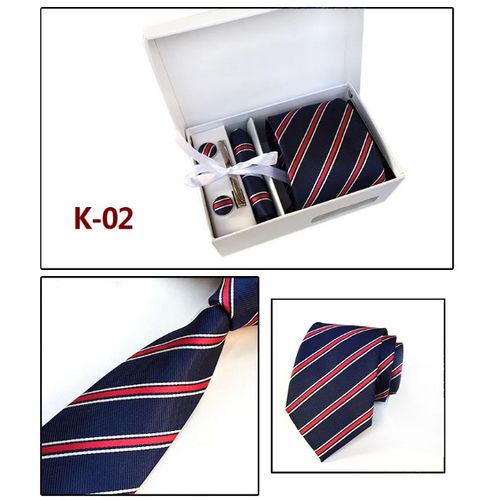 Men Luxury Business Tie 5pcs/Set +Gift Box