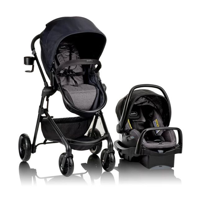 Pivot Modular Travel System With SafeMax Rear-Facing Infant Car Seat (Casual Gray)