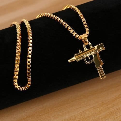 Men's Necklace Hip Hop Style Gun Shape